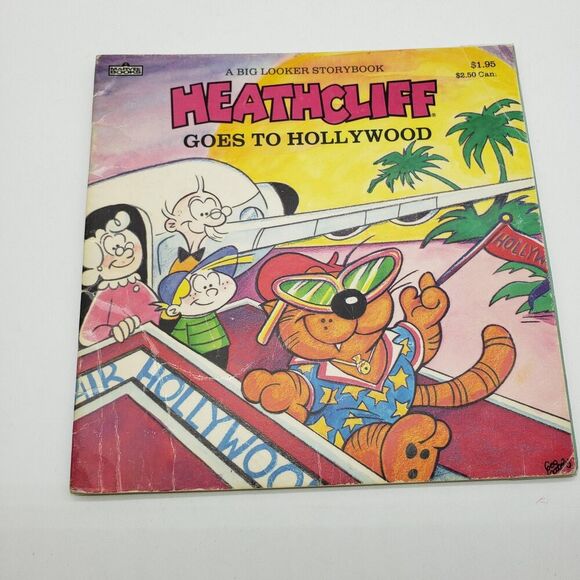 Vintage 1981 Heathcliff Plush Doll The Cats Meow Knickerbocker plus vintage book - Picture 7 of 12